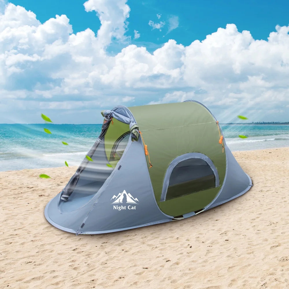 Night Cat Waterproof Instant Pop Up Outdoor Camping Tent