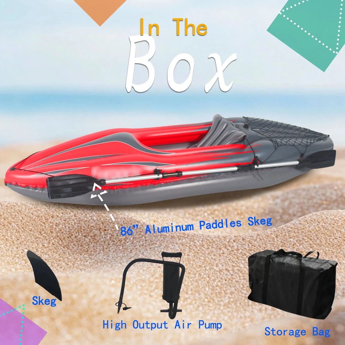 HHSJZWCY Inflatable One Person Kayak With Pump And Accessories