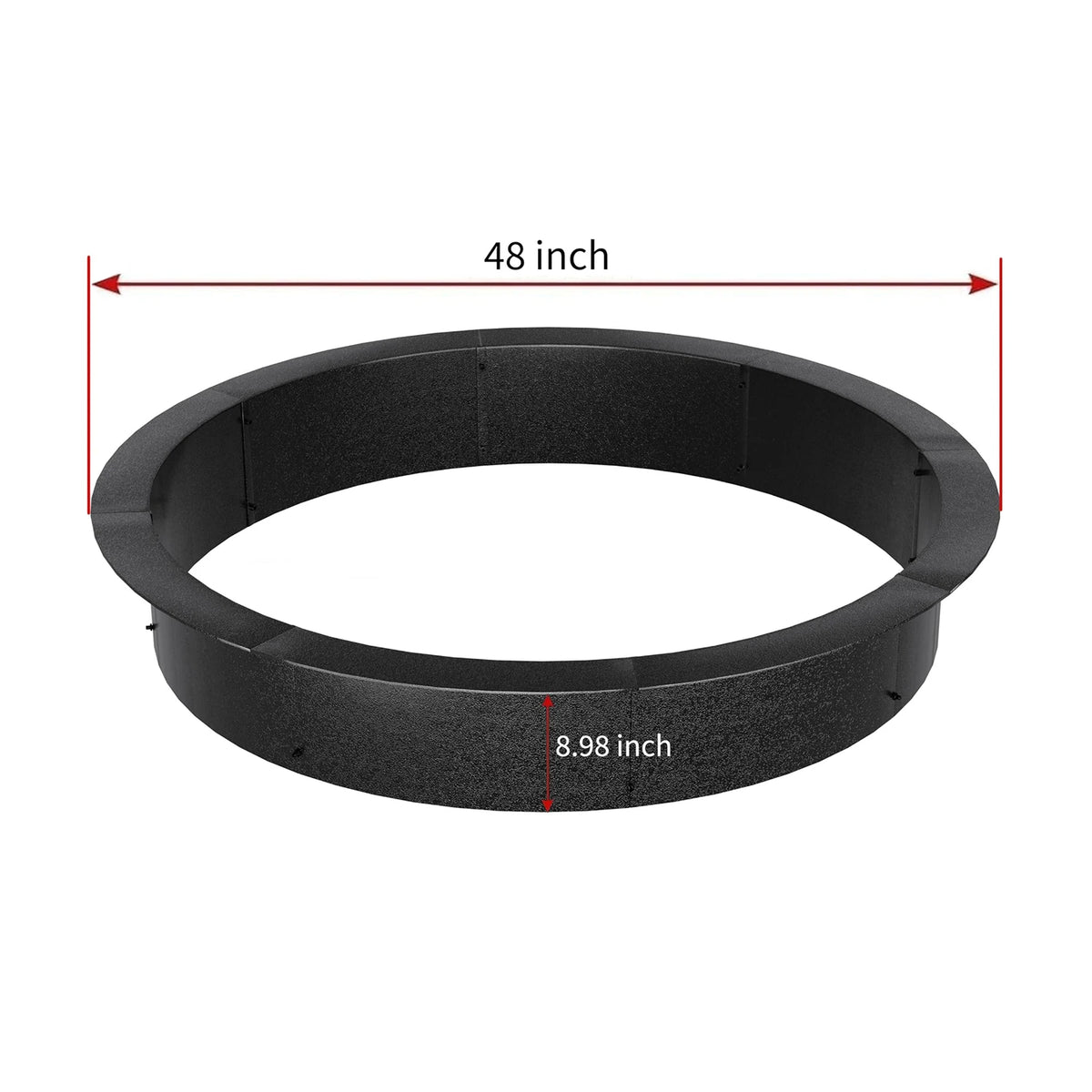 HiMiss Heavy Duty Carbon Steel Outdoor Fire Pit Insert Liner