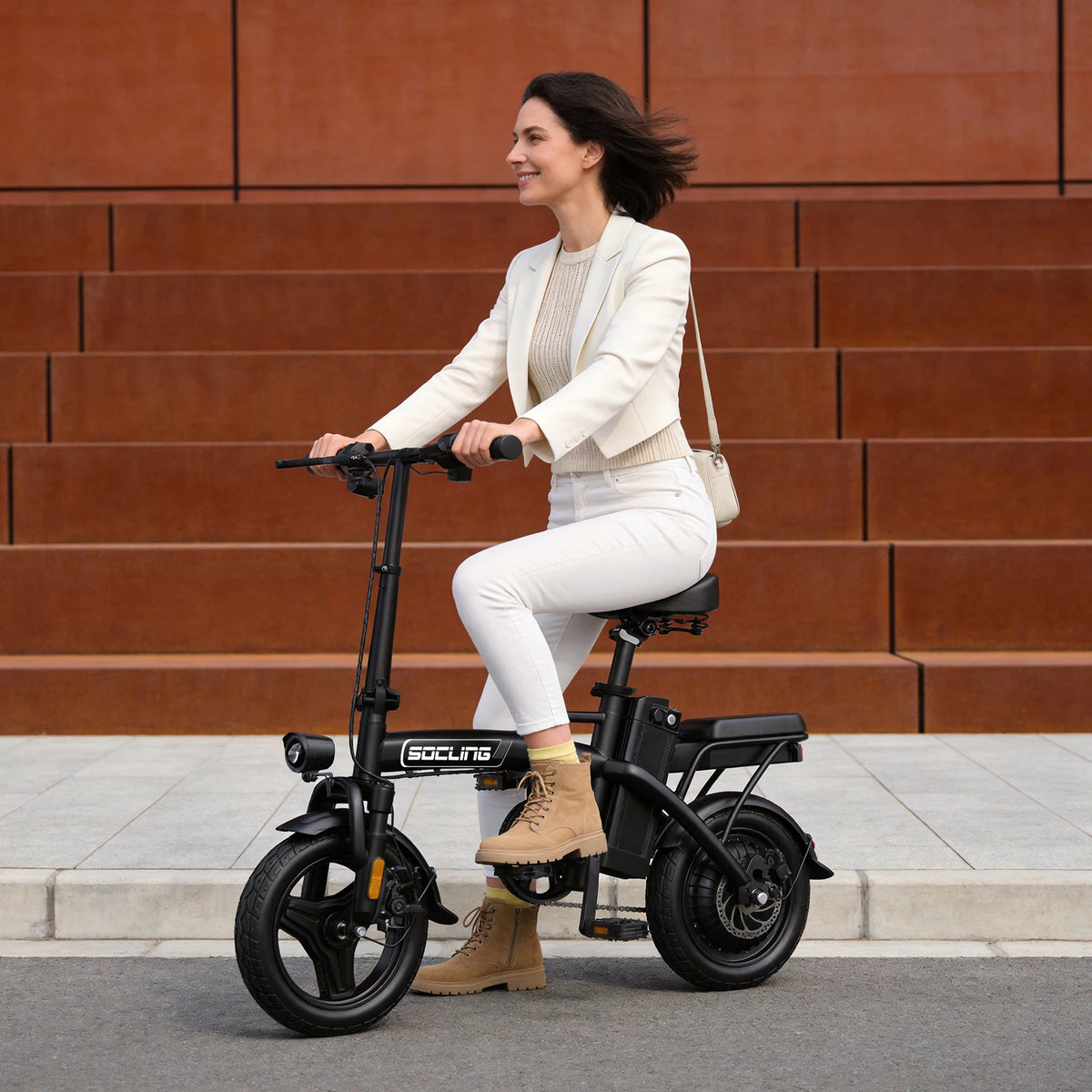 Foldable 500W Electric Bike For Adults With Lithium Battery