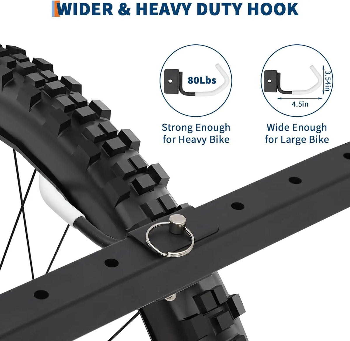HiMISS Freestanding Bike Storage Rack Adjustable Vertical Steel Stand