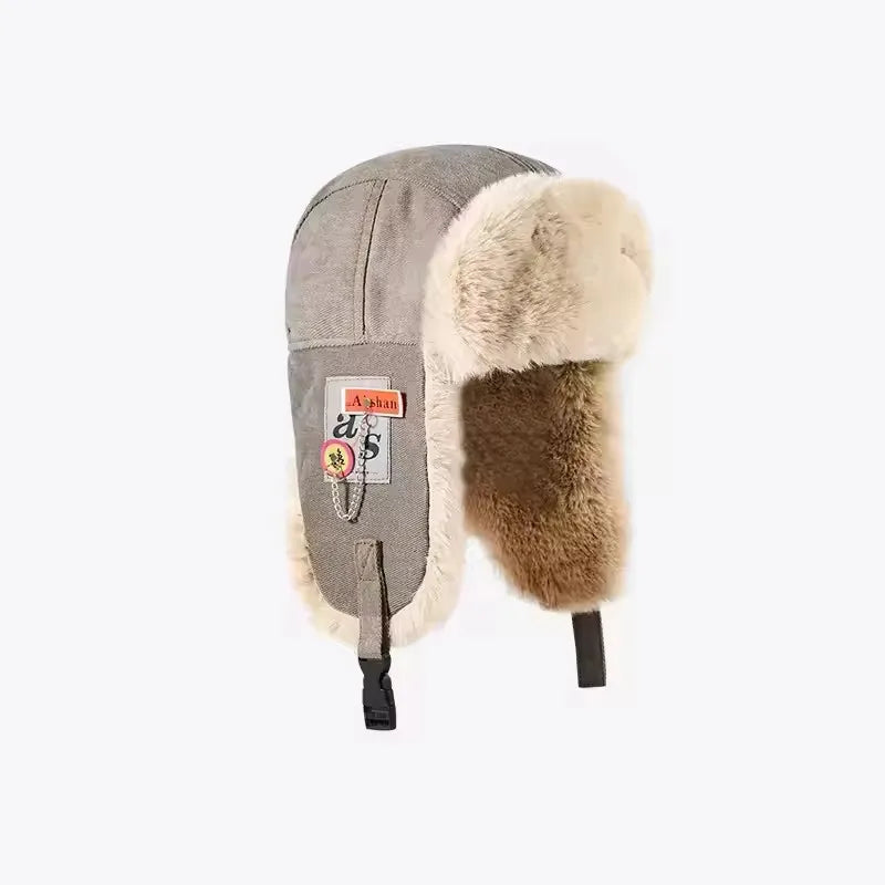Unisex Russian Ushanka Fur Hat With Warm Earflap Protection