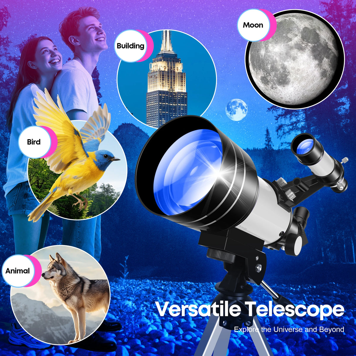 Astronomical Telescope for Beginners Nature Observation and Camping