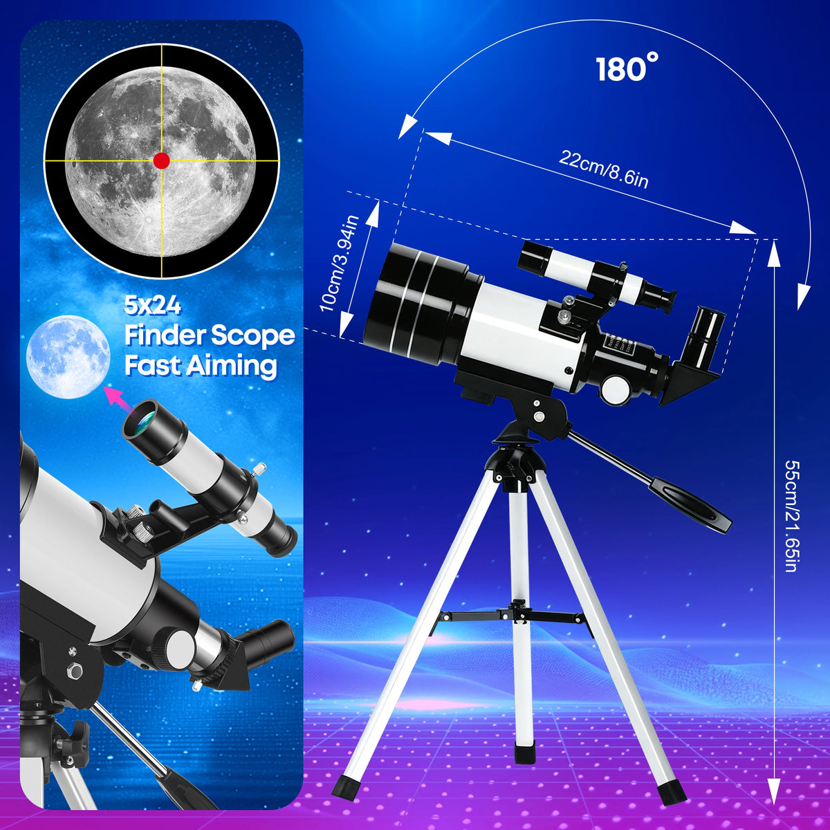 Astronomical Telescope for Beginners Nature Observation and Camping