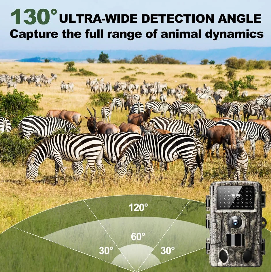 4K Motion Activated Wildlife Trail Camera With Infrared Night Vision