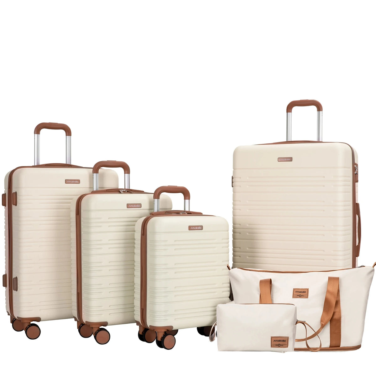 TRIPCOMP Hardside Spinner Luggage Set With TSA Lock And Duffle