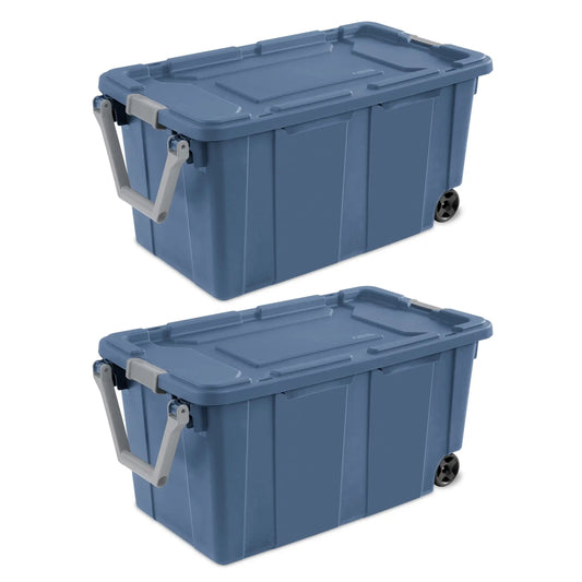Sterilite Industrial Wheeled Plastic Storage Container