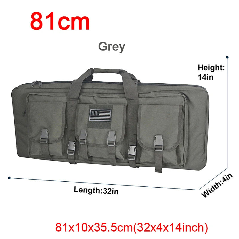 LQARMY Tactical Double Rifle Case Molle Gun Bag For Hunting