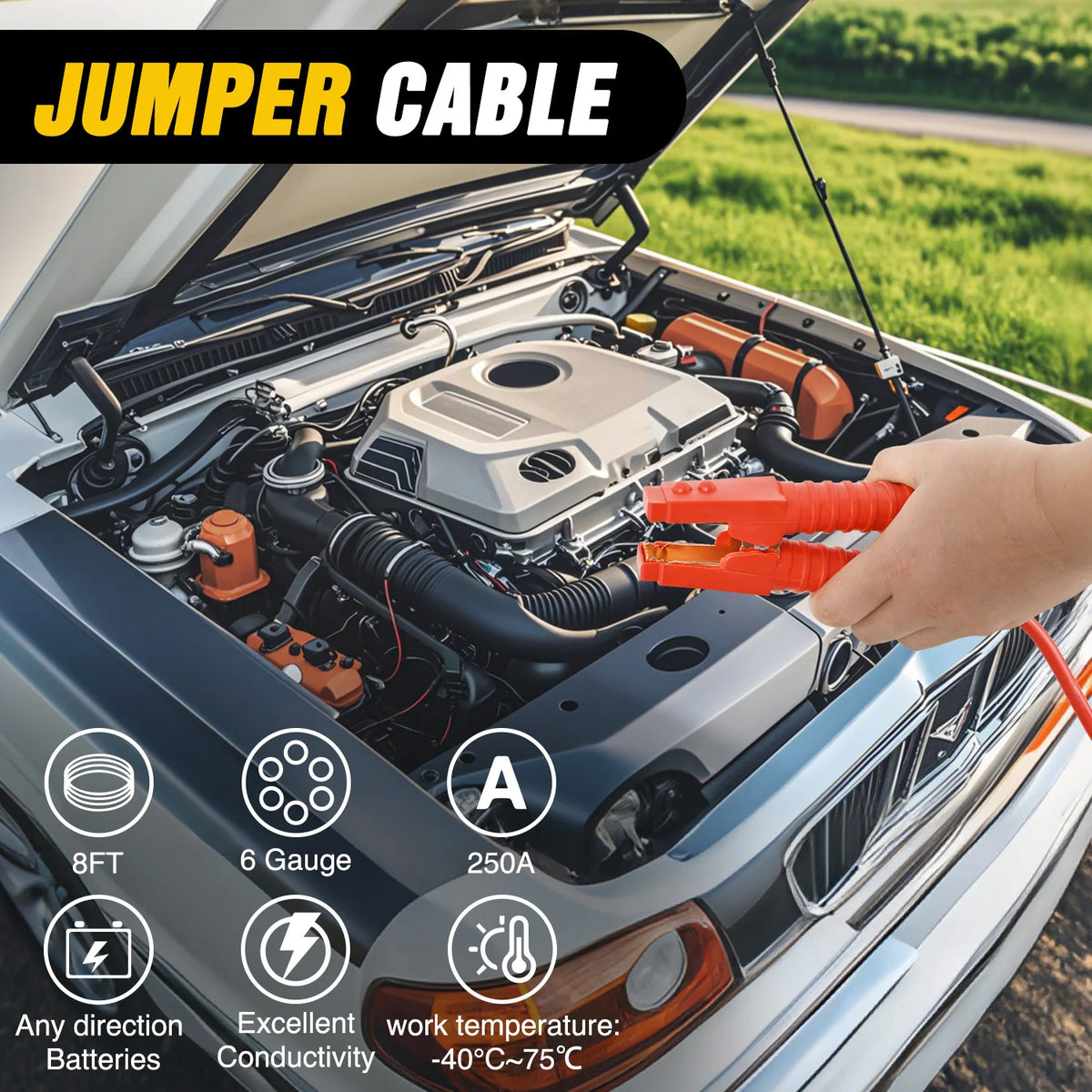 Nilight Car Emergency Kit Jumper Cable First Aid Roadside Set