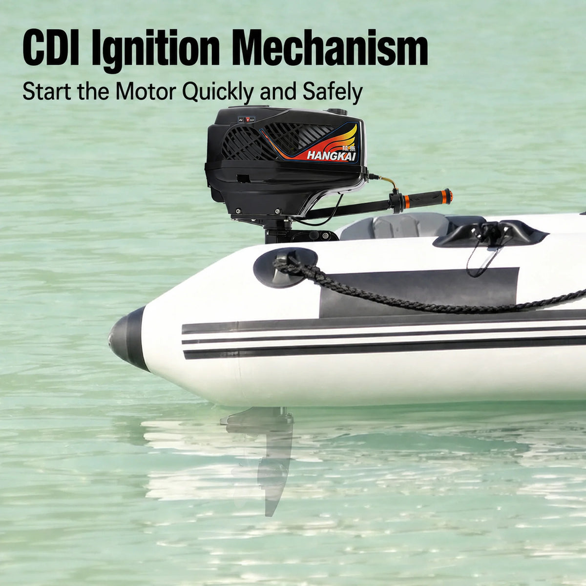 Bymaocar 3.6hp Short Shaft Outboard Motor With Dual Cooling