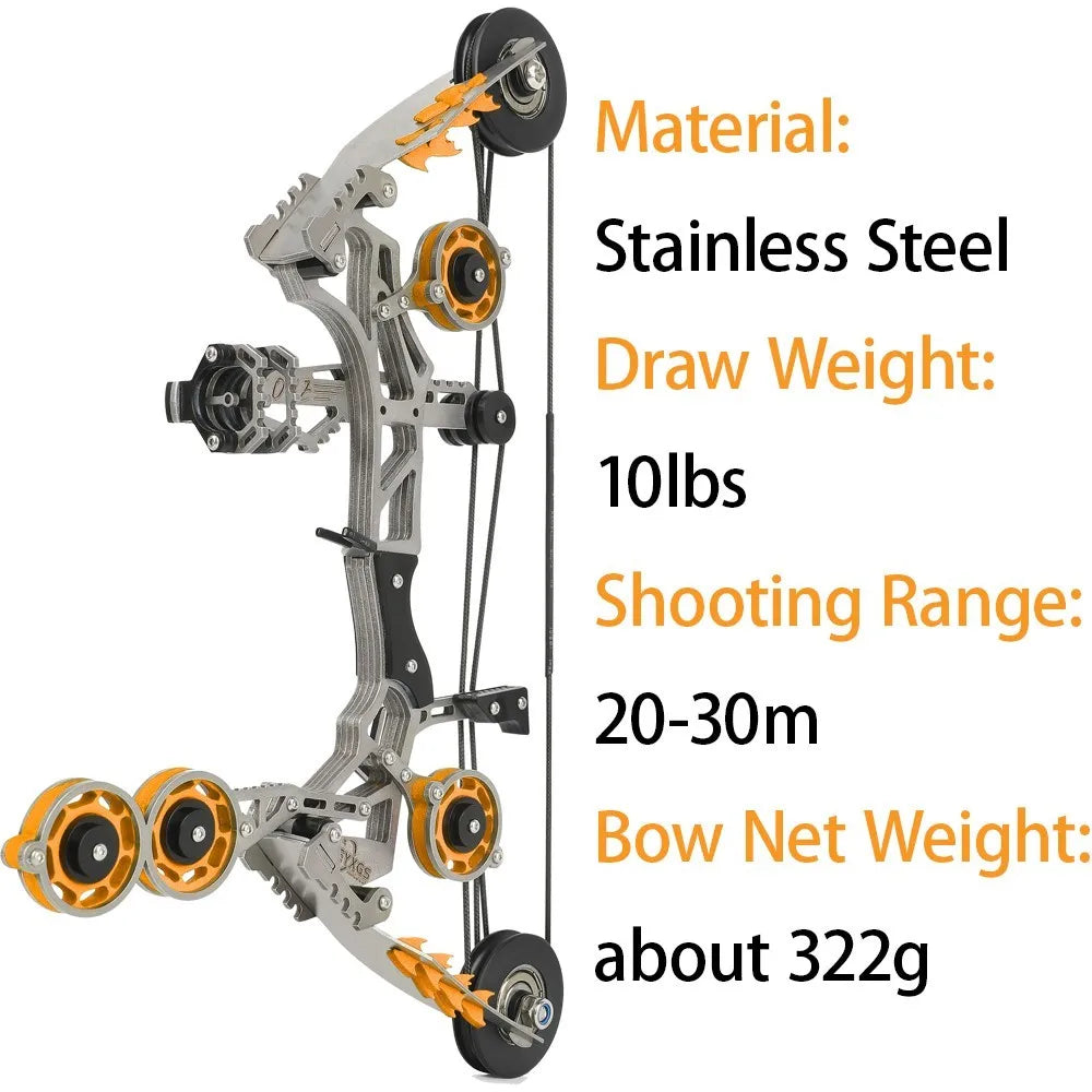 Adjustable Compound Bow With Arrows For Target Shooting