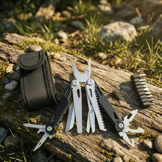 Stainless Steel Multitool Pliers With Screwdriver Saw And Scissors