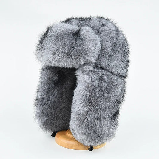 Faux Fur Winter Trapper Hat With Warm Ear Protection
