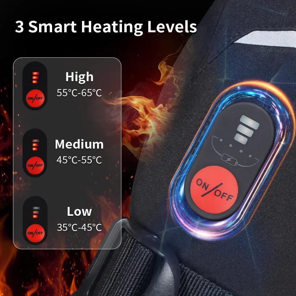 DAY WOLF Heated Gloves With Rechargeable Battery For Winter Warmth