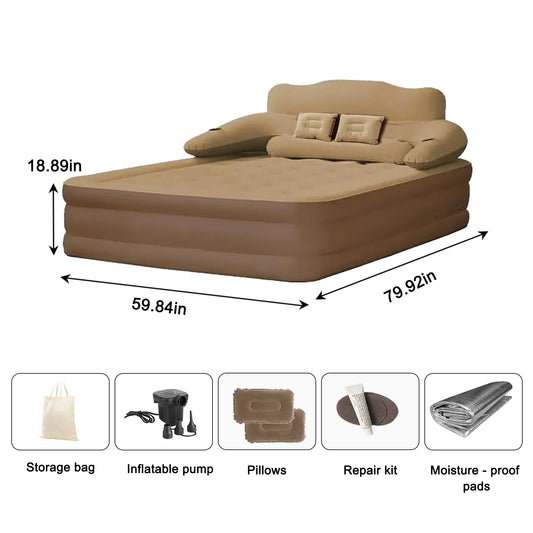 Automatic Inflatable Camping Mattress With Built In Pump PVC Sleeping Mat