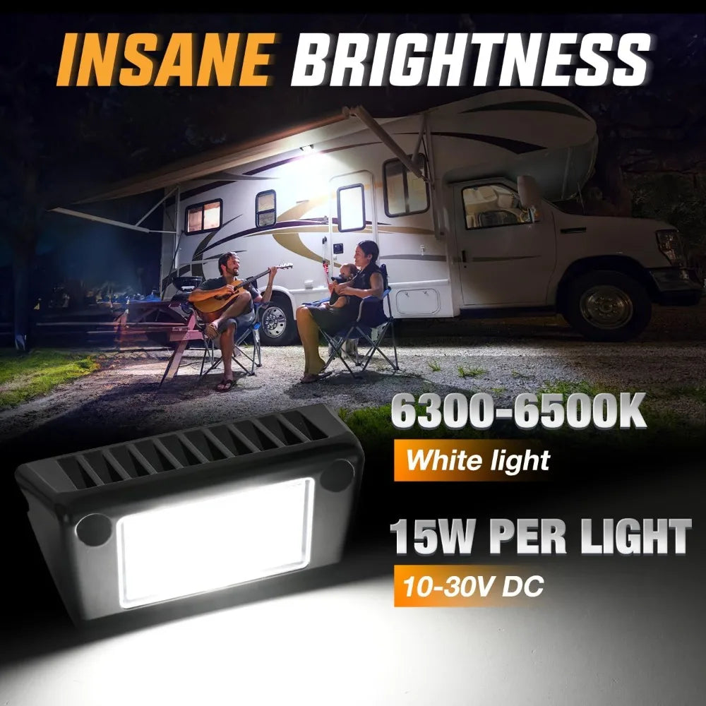 Nilight LED RV Exterior Porch And Cargo Lights For Trucks