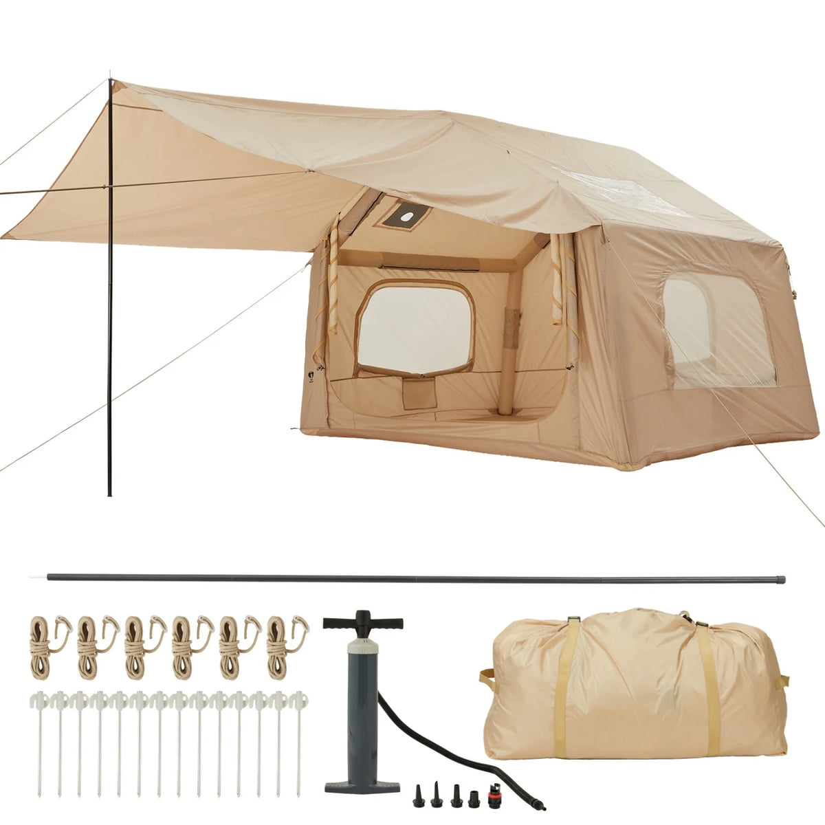 HiMISS Inflatable Camping Tent Quick Setup Outdoor Shelter