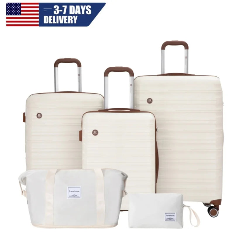 Travelhouse Luggage Set With Spinner Wheels And TSA Lock
