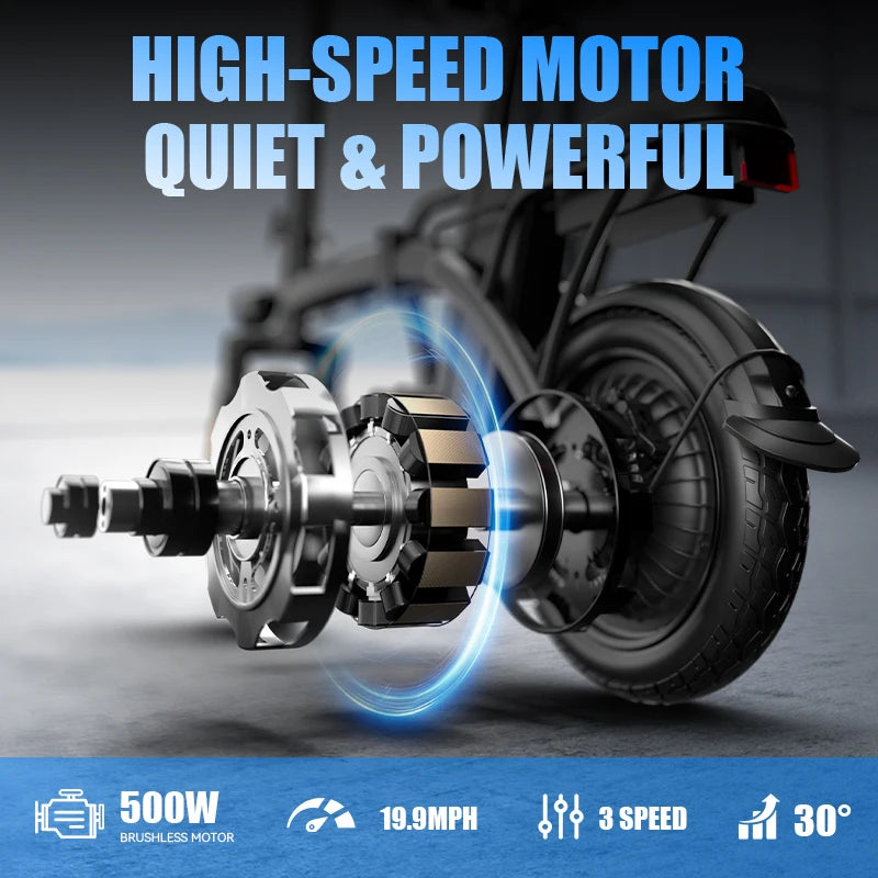Premium Foldable Commuter Electric Bike Featuring Rapid Charge Lithium Battery
