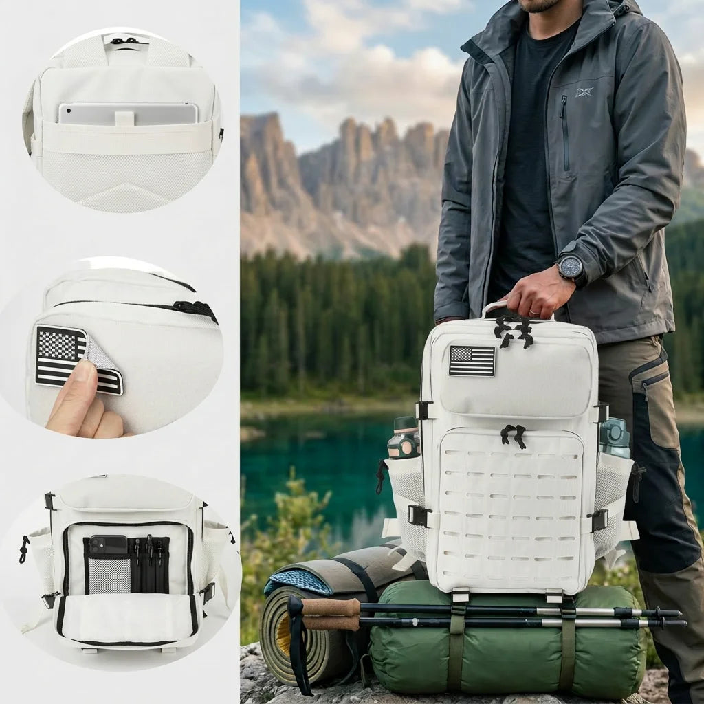 ReFire Gear Tactical Backpack With Molle Webbing For Outdoor Hiking