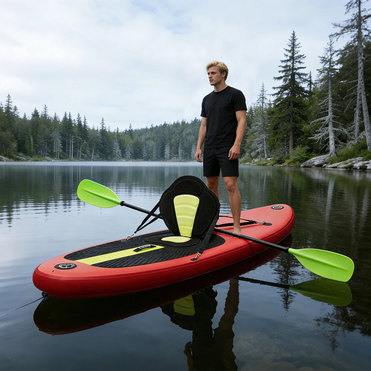 Universal Canoe Seat Cushion With Storage Bag For Paddling Sports