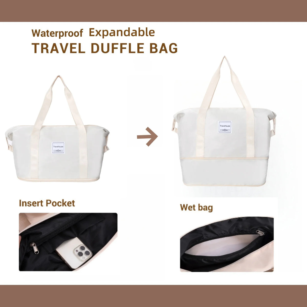 Travelhouse Luggage Set With Spinner Wheels And TSA Lock
