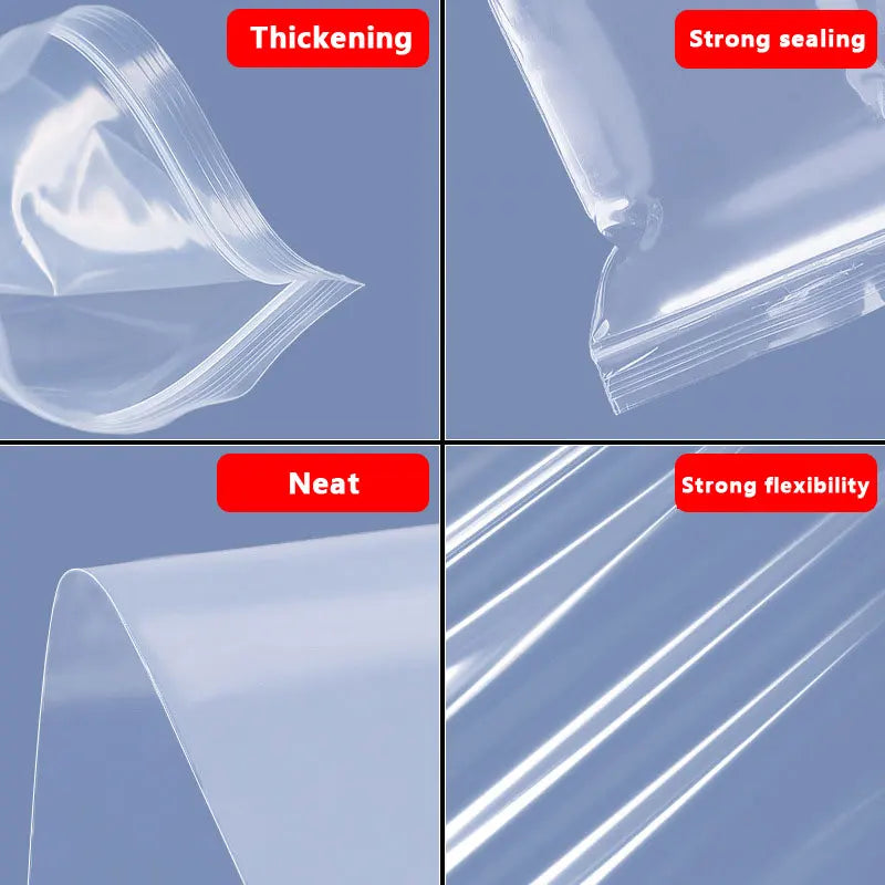 Durable Reclosable Plastic Ziplock Bags For Food And Jewelry