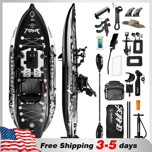 Spatium Pedal Drive Fishing Kayak Boat With Sit On Top Design