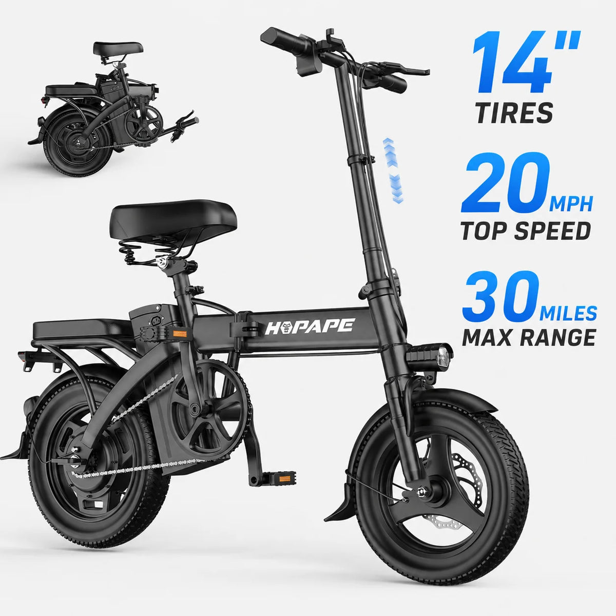 EOEOTWO Fat Tire Electric Bike 1000W 48V 20Ah Mountain Ebike