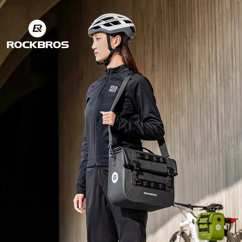 Rockbros Waterproof Bicycle Saddle Bag With Multi Compartment Storage