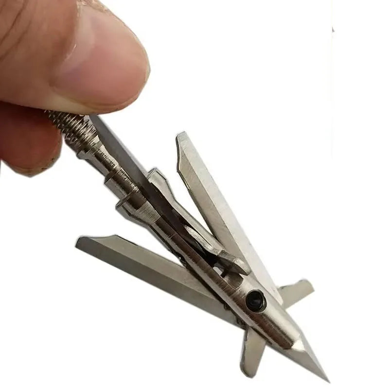 Mechanical Four Blade Hunting Arrow Broadhead For Archery Hunting