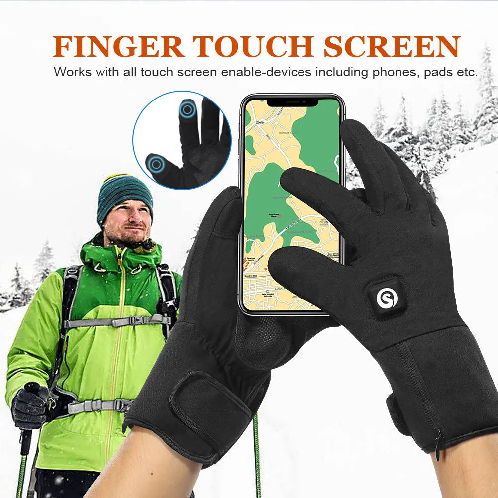 Savior Heat Heated Mittens Waterproof Rechargeable Winter Hand Warmers