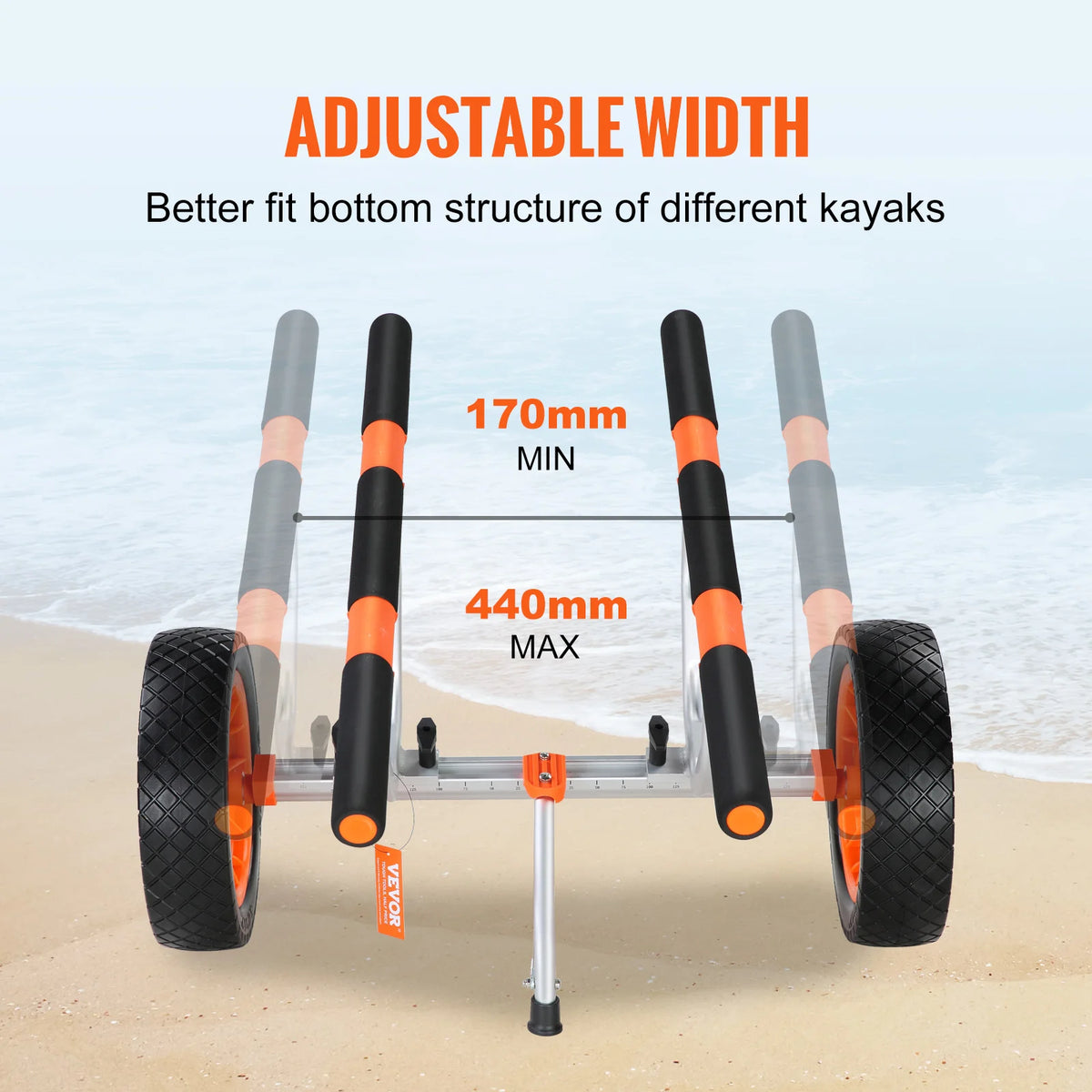 SucceBuy Heavy Duty Aluminum Kayak And Canoe Transport Cart