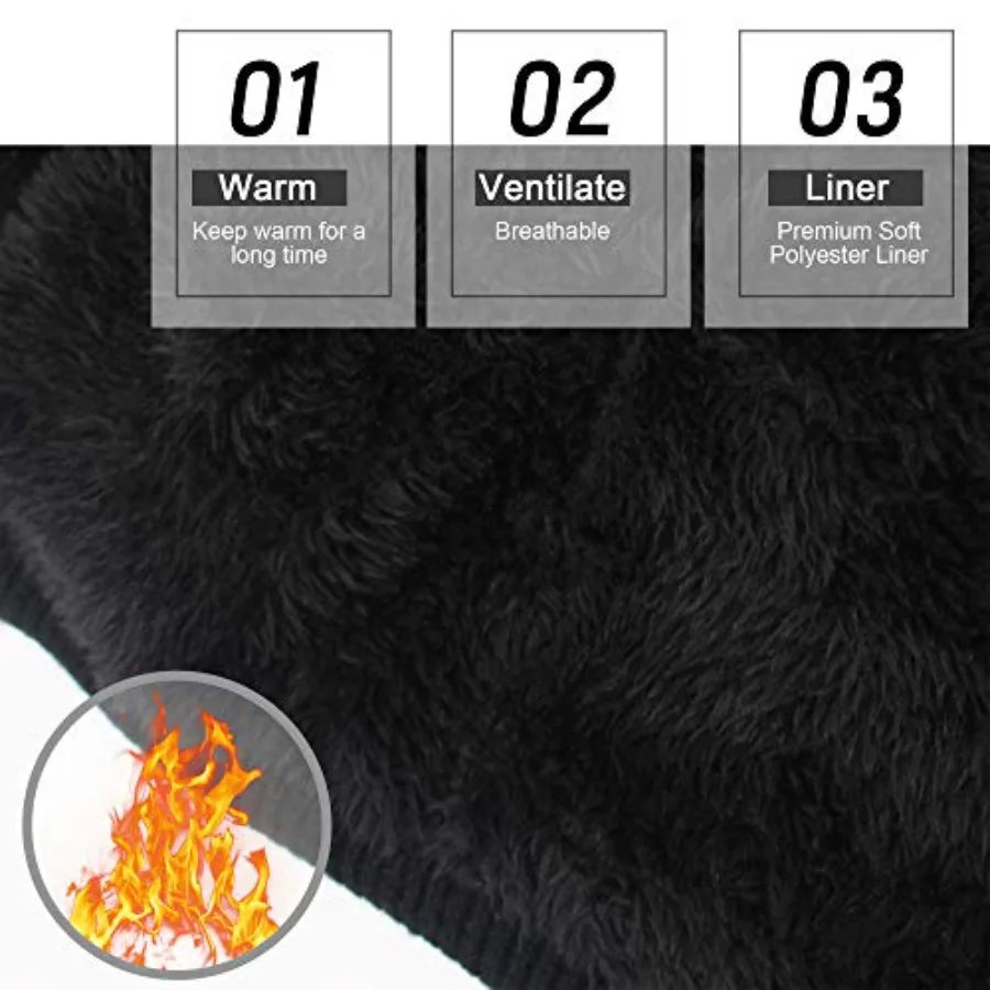 Rechargeable Heated Winter Beanie Hat For Outdoor Activities