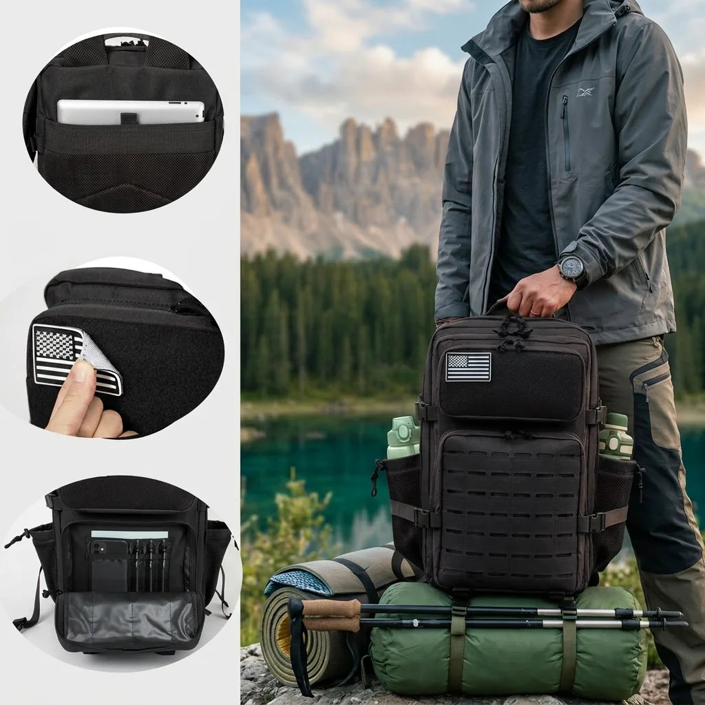ReFire Gear Tactical Hunting Backpack With Molle Webbing And Holders