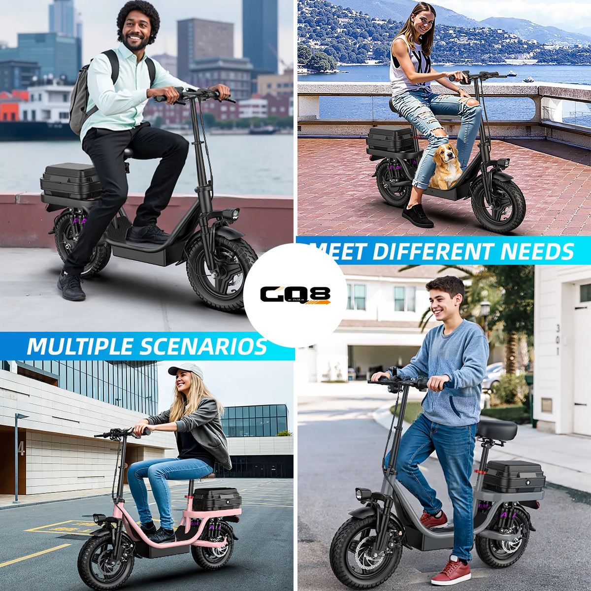 UPlee GQ8 Electric Bike With Brushless Motor For Adults