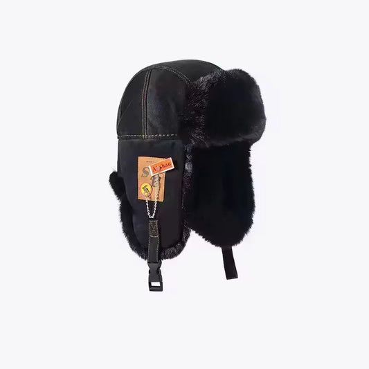 Unisex Russian Ushanka Fur Hat With Warm Earflap Protection
