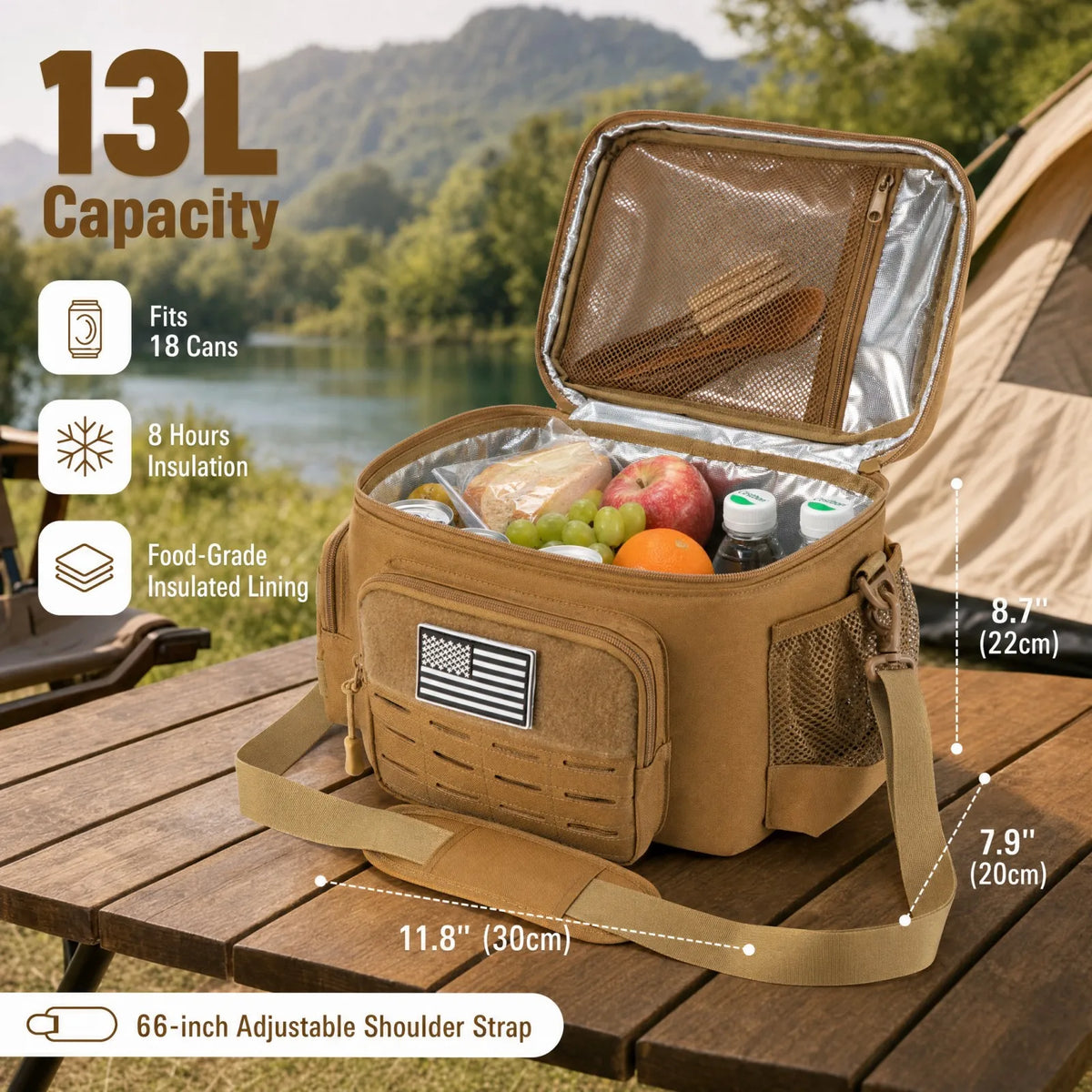 ReFire Gear Tactical Thermal Cooler Lunch Bag For Outdoor Use