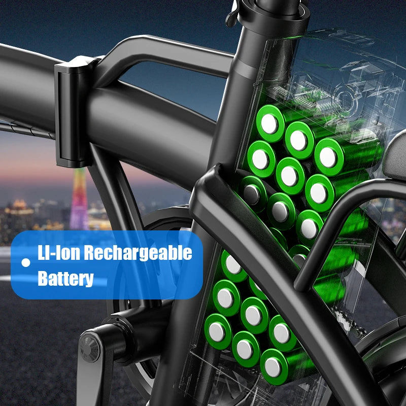 Premium Foldable Commuter Electric Bike Featuring Rapid Charge Lithium Battery