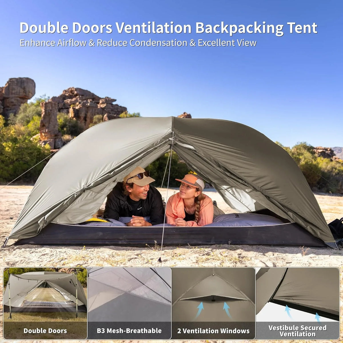 Naturehike Mongar Pro Ultralight Waterproof Backpacking Tent