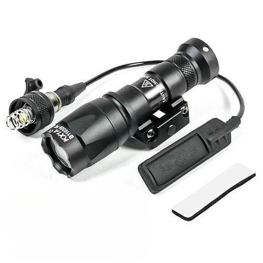 Tactical Led Flashlight 20mm Rail Mount For Hunting Shooting Rifles