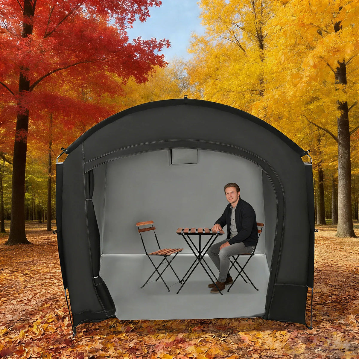 Portable Outdoor Bike Storage Tent With Carry Bag For Camping