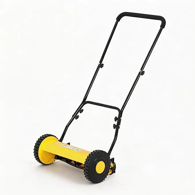 Manual Push Lawn Mower Without Grass Catcher for Yard Use