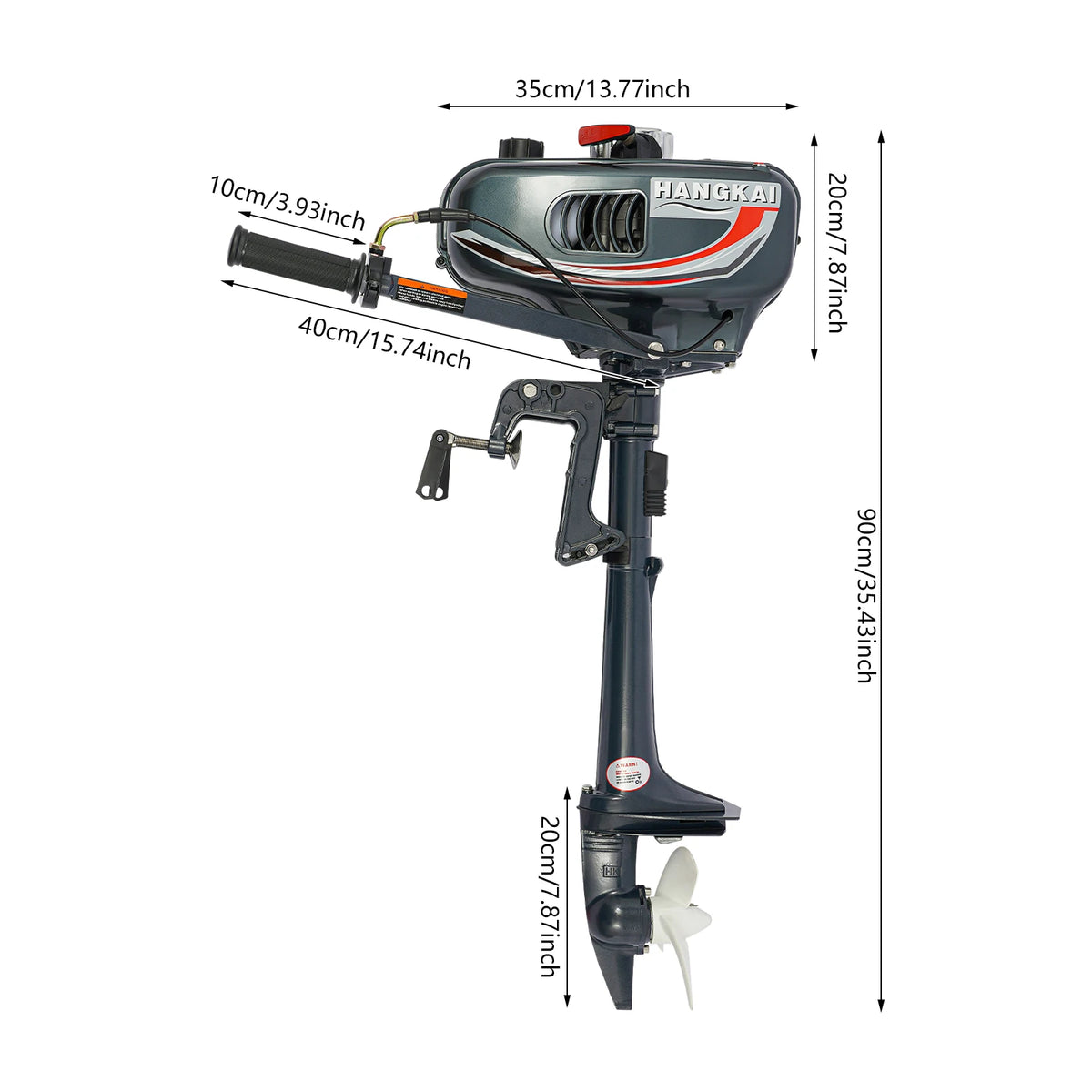 Lightweight 3.5 Hp Two Stroke Outboard Motor With Cdi Ignition