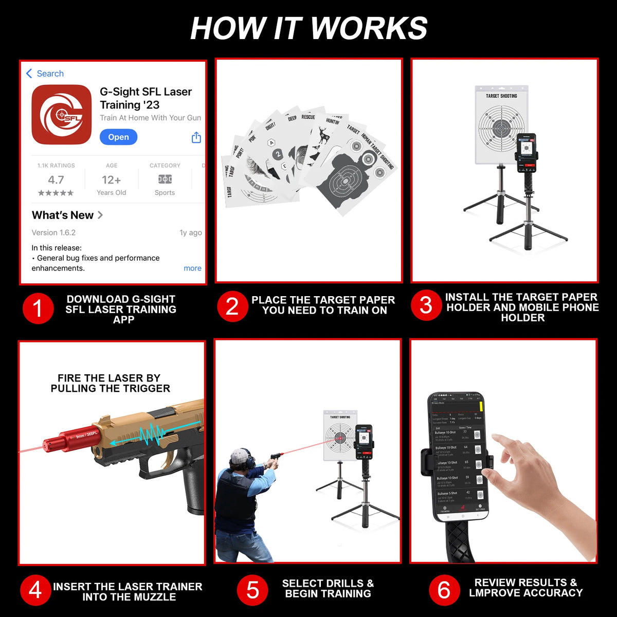 Laser Training System For Home Dry Fire Practice And Training