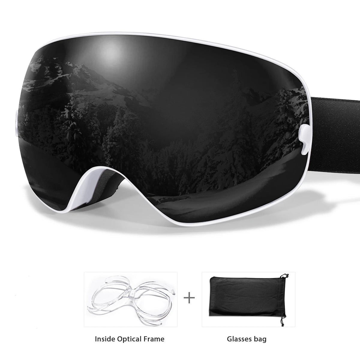 Winter Outdoor Ski Goggles With UV400 Anti Fog Snowboard Eyewear