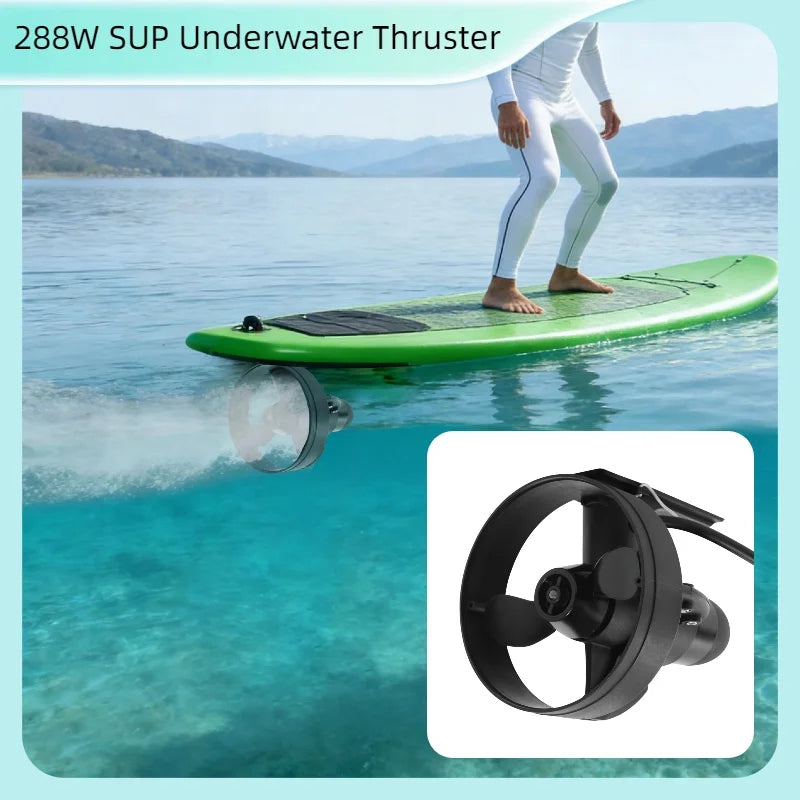Lightweight 12V Electric SUP Thruster 440 Lbs Dual Blade Design
