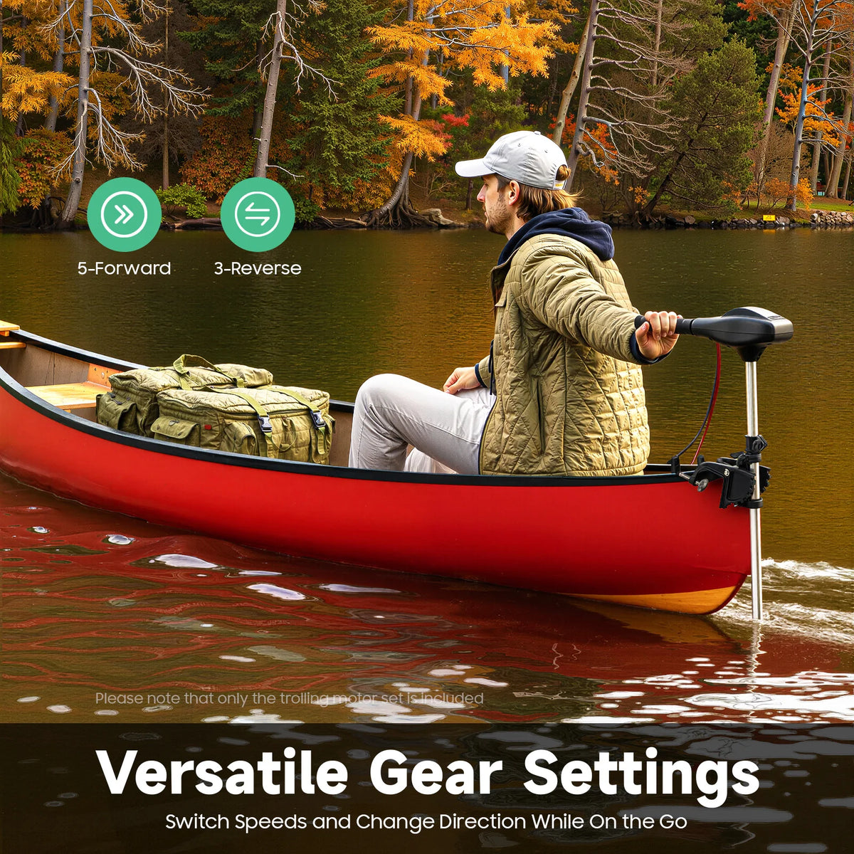 12 Volt Electric Trolling Motor With Adjustable Depth Control
