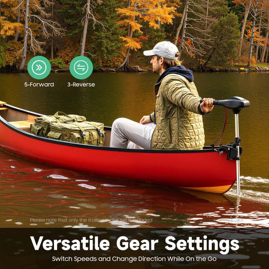 12 Volt Electric Trolling Motor With Adjustable Depth Control