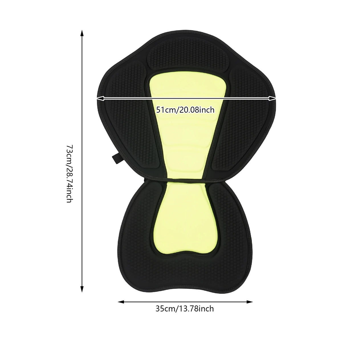 Universal Canoe Seat Cushion With Storage Bag For Paddling Sports